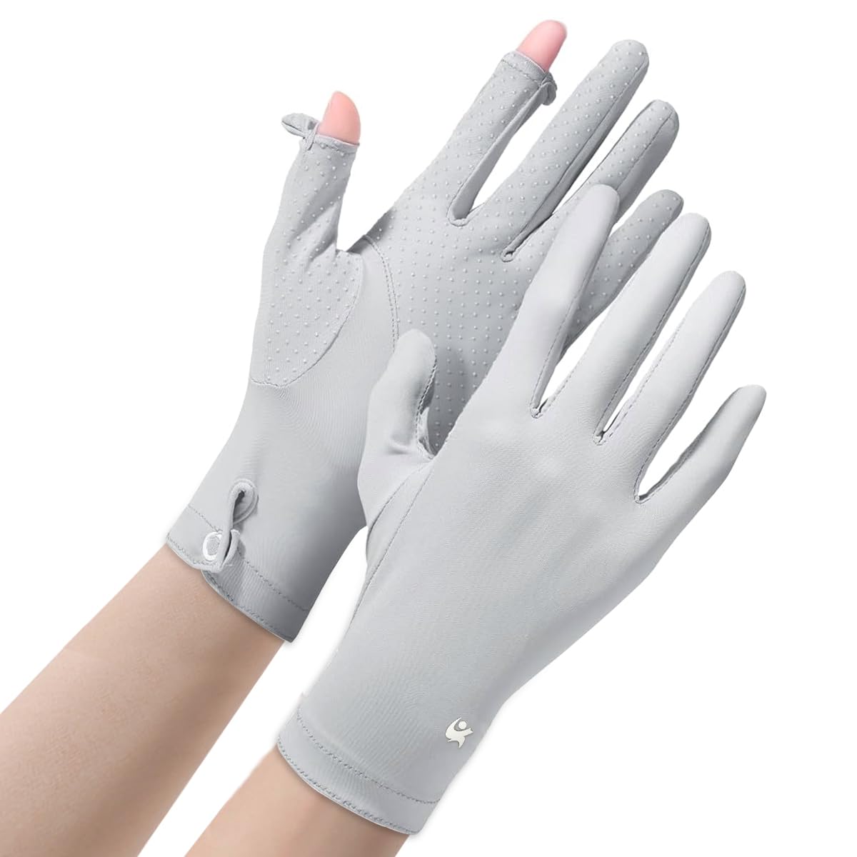 PALAY Sun Protection Gloves for Women Driving Touch Screen Gloves Anti-Skid Summer Full Hand Gloves for Bike Cycling Riding, Ice Silk Cooling Breathable Outdoor Sunblock Gloves - Grey PALAY Sun Protection Gloves for Women Driving Touch Screen Gloves Anti-Skid Summer Full Hand Gloves for Bike Cycling Riding, Ice Silk Cooling Breathable Outdoor Sunblock Gloves - Grey